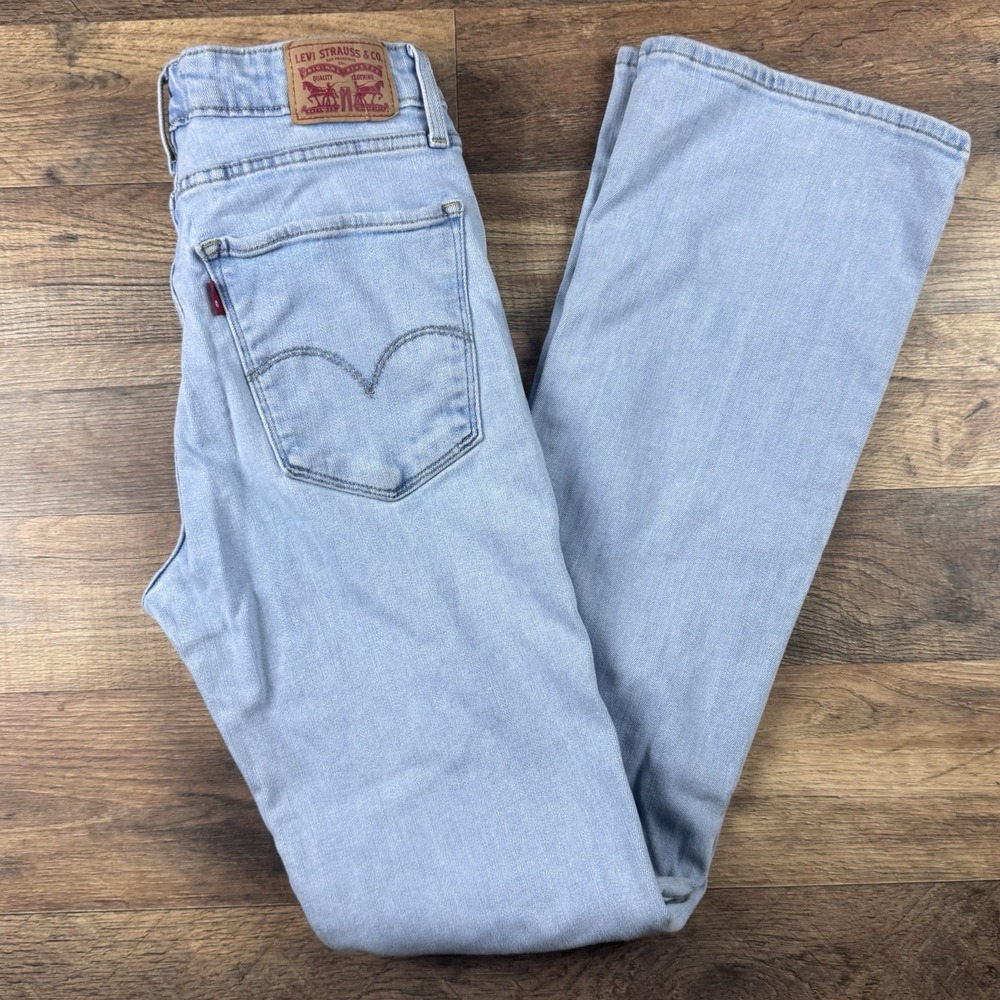 Levi's Women's Light Blue 725 High Rise Bootcut Stretch Jeans W29 L34